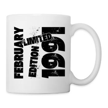 FEBRUAR 1991 LIMITIERTE AUFLAGE - Tasse - Weiß - Rechts