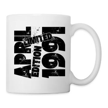 APRIL 1991 LIMITIERTE AUFLAGE - Tasse - Weiß - Rechts