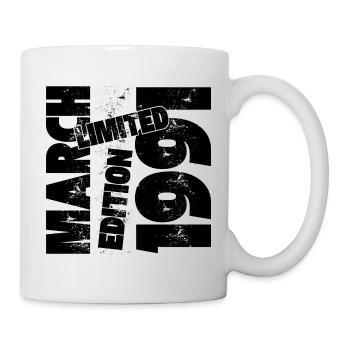 MÄRZ 1991 LIMITIERTE AUFLAGE - Tasse - Weiß - Rechts