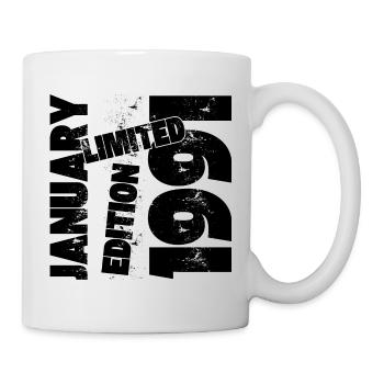 JANUAR 1991 LIMITIERTE AUFLAGE - Tasse - Weiß - Rechts
