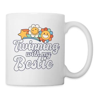 Jumelage de l’équipe des meilleurs amis avec mon meilleur jumeau - Mug blanc - blanc - Droite