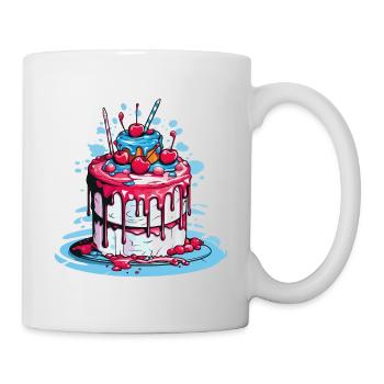 Gâteau gâteau pâtisserie boulanger reine de la pâtisserie fée de la pâtisserie - Mug blanc - blanc - Droite