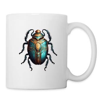 Skarabäus / Mystik / Ägyptische Symbolik / Antik - Tasse - Weiß - Rechts
