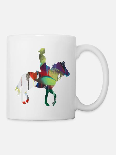 équitation,équitation,course,équitation,équitation - Mug blanc - blanc