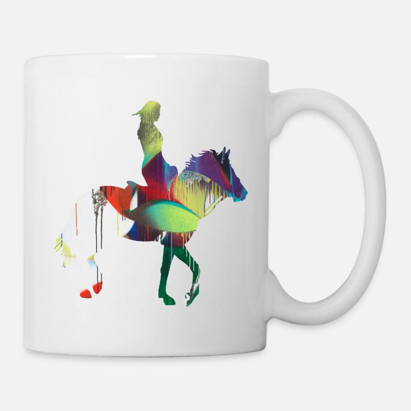 équitation,équitation,course,équitation,équitation - Mug blanc - blanc