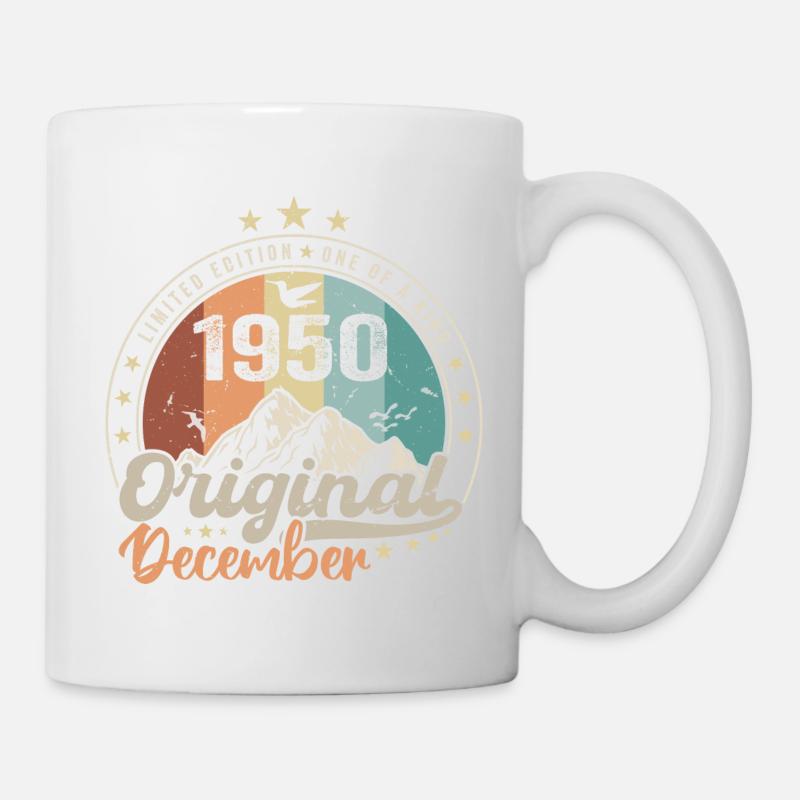 Dezember 1950 Geburtstagsgeschenk - Dezember 1950 - Tasse - Weiß