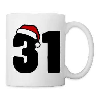 31 Numéro Noël - Mug blanc - blanc - Droite