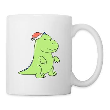 a little dinosaur is in love - Mug - white - Right