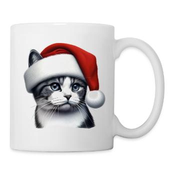 Kitty Cat Der Weihnachtsmann - Tasse - Weiß - Rechts