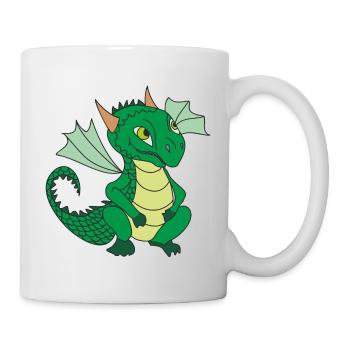 Mignon petit dragon - Mug blanc - blanc - Droite
