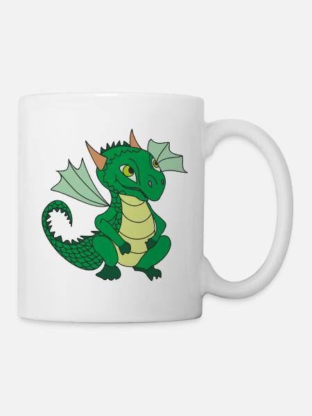 Süßer kleiner Drache - Tasse - Weiß
