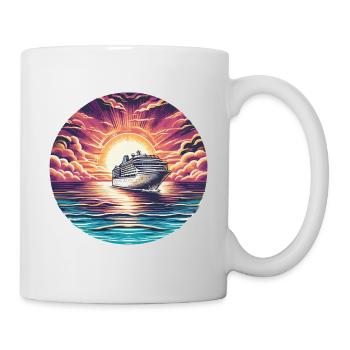 Cruise into the sunset - Mug - white - Right