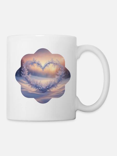 Winter Heart 1 - Mug - white