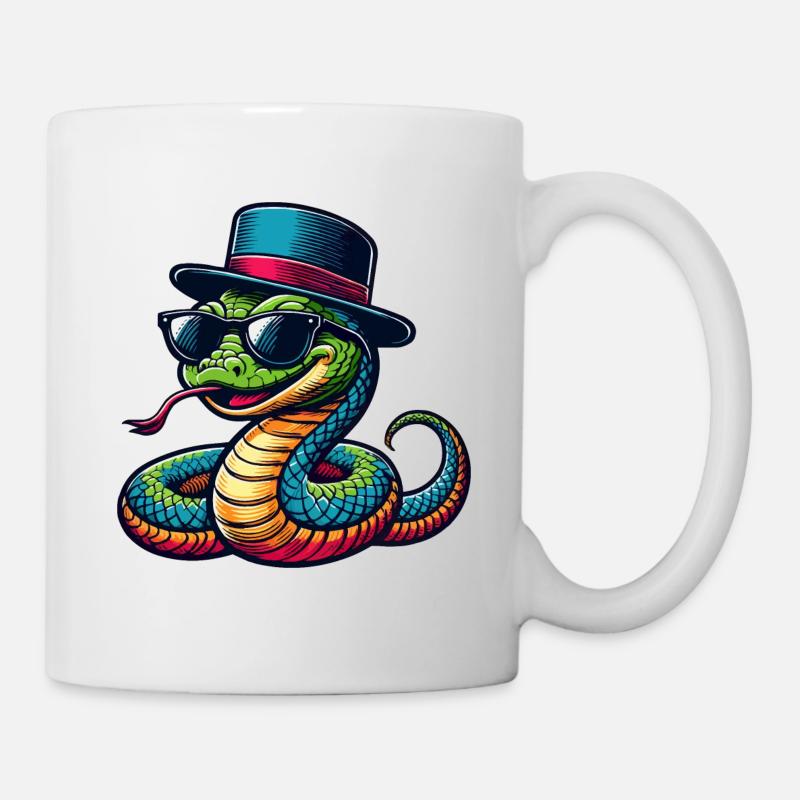 Coole Schlange - Tasse - Weiß