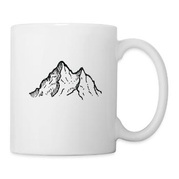 Rocky Mountain with a View Drawing - Mug - white - Right
