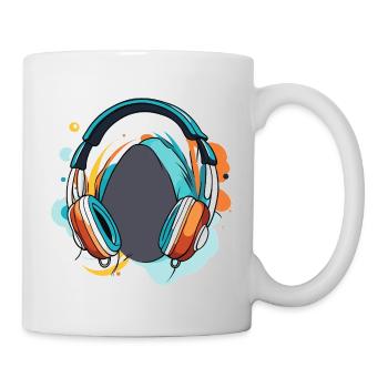 Headphones / Audio / Music / Sound / Studio / Cool - Mug - white - Right