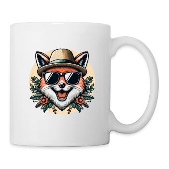 Stylish fox - Mug - white - Right
