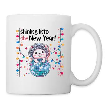 shining into the new year - Tasse - Weiß - Rechts