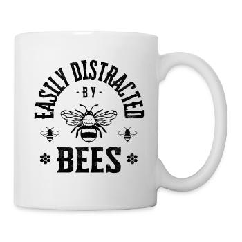 Easily distracted by bees - Mug - white - Right