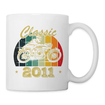 Cadeau D’anniversaire Classique vintage Né en 2011 - Mug blanc - blanc - Droite