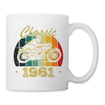 Cadeau D’anniversaire Classique vintage Né en 1961 - Mug blanc - blanc - Droite