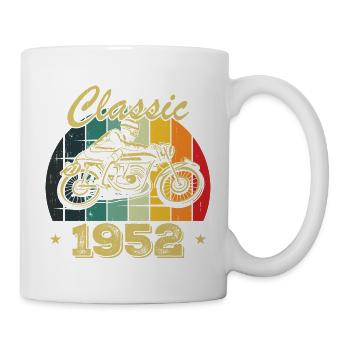 Klassisches Vintage-Geburtstagsgeschenk aus dem Jahr 1952 - Tasse - Weiß - Rechts