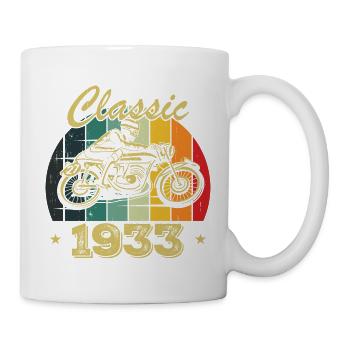 Vintage Classic Birthday Gift Born in 1933 - Mug - white - Right