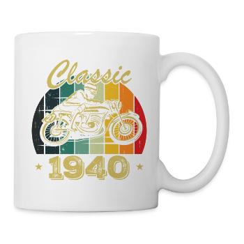 Klassisches Vintage-Geburtstagsgeschenk aus dem Jahr 1940 - Tasse - Weiß - Rechts