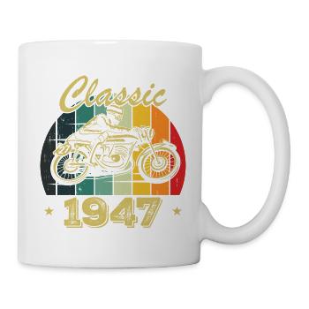 Cadeau D’anniversaire Classique vintage Né en 1947 - Mug blanc - blanc - Droite