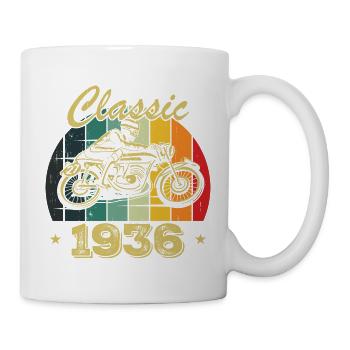 Cadeau D’anniversaire Classique vintage Né en 1936 - Mug blanc - blanc - Droite