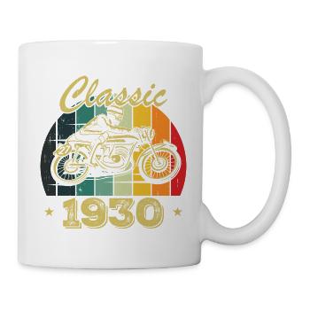 Vintage Classic Birthday Gift Born in 1930 - Mug - white - Right