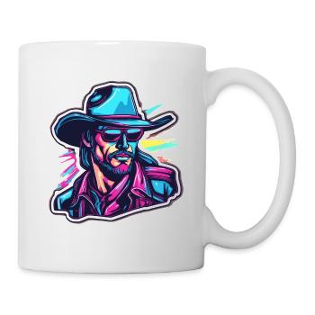 Cowboy / Wilde Westen / Wüste / Lasso / Rodeo - Tasse - Weiß - Rechts