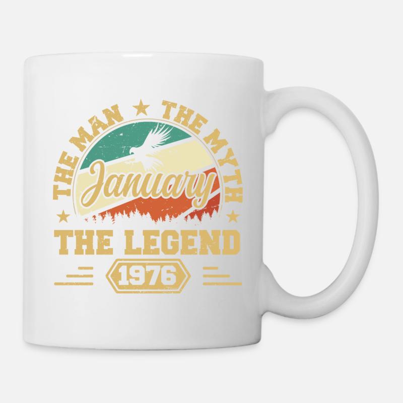 Die Legenden wurden im Januar 1976 geboren - Tasse - Weiß
