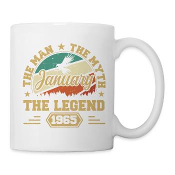 Die Legenden wurden im Januar 1965 geboren - Tasse - Weiß - Rechts