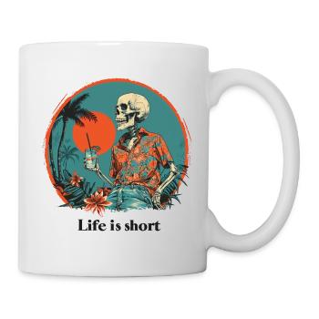 Squelette Vacances Plage Mer - Mug blanc - blanc - Droite