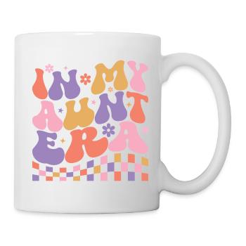 In My Aunt Era Baby Announcement for Aunt Mother's - Mug - white - Right