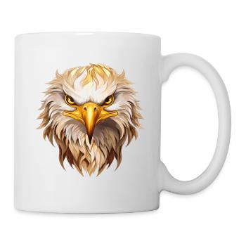 eagle, eagle head, bird of prey, bird of prey, animal, nature - Mug - white - Right