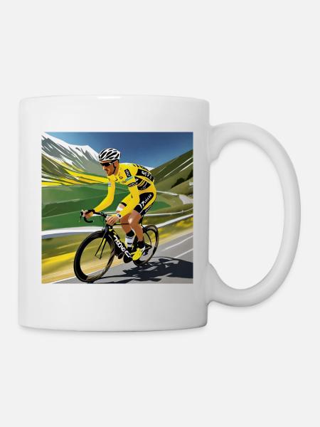Retro Cyclist - Mug - white