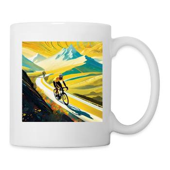 Vivid Altitude: Rennen um die Traumgipfel - Tasse - Weiß - Rechts