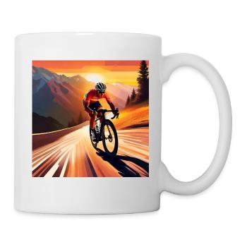 Treten Sie zum Gipfel - Tasse - Weiß - Rechts