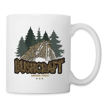 Bushcraft Adventure Survival Outdoor Shelter - Mug - white - Right