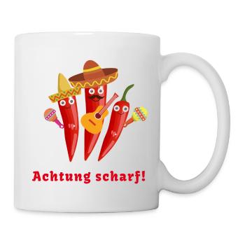 chilli, chilli familie,karneval,Mexikaner - Tasse - Weiß - Rechts