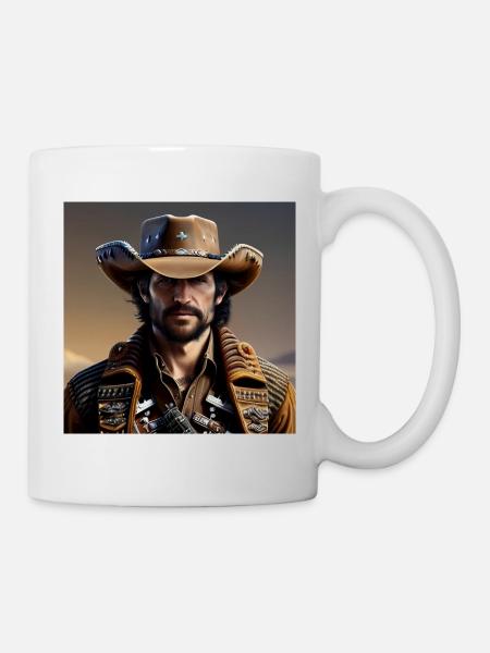 Cowboy - Tasse - Weiß