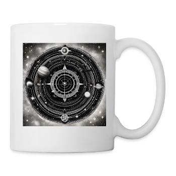 Black and White Universe of Darts - Mug - white - Right