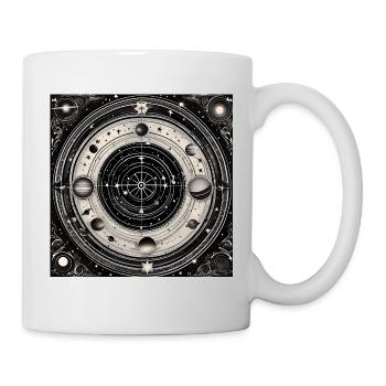 Dartboard Odyssee - Tasse - Weiß - Rechts
