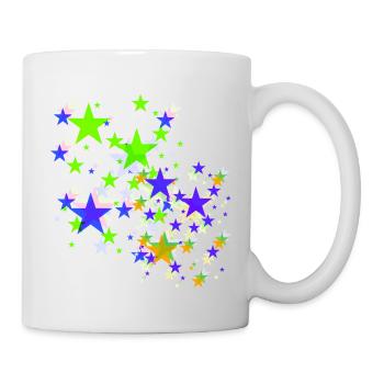 Stars, star, colorful stars - Mug - white - Right