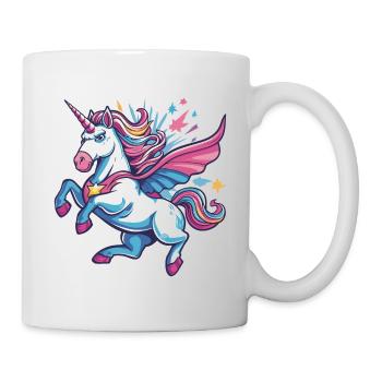 Licorne super-héros superpouvoirs bande dessinée surnaturelle - Mug blanc - blanc - Droite