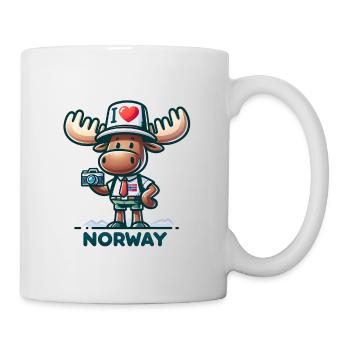 Norwegen Enthusiast Elch - Tasse - Weiß - Rechts