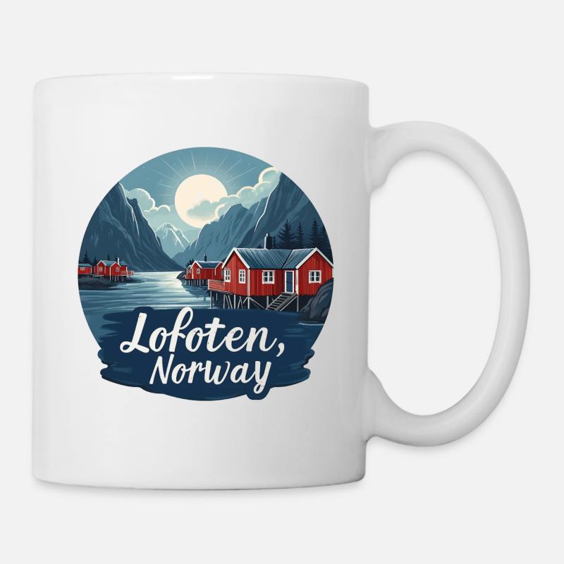 Majestic Lofoten Norway - Mug - white