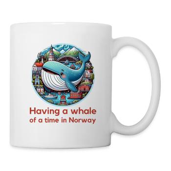 Norvège Aventure Baleine - Mug blanc - blanc - Droite